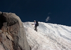 Yvonne Ascends Muir Snowfield, 7000-ft